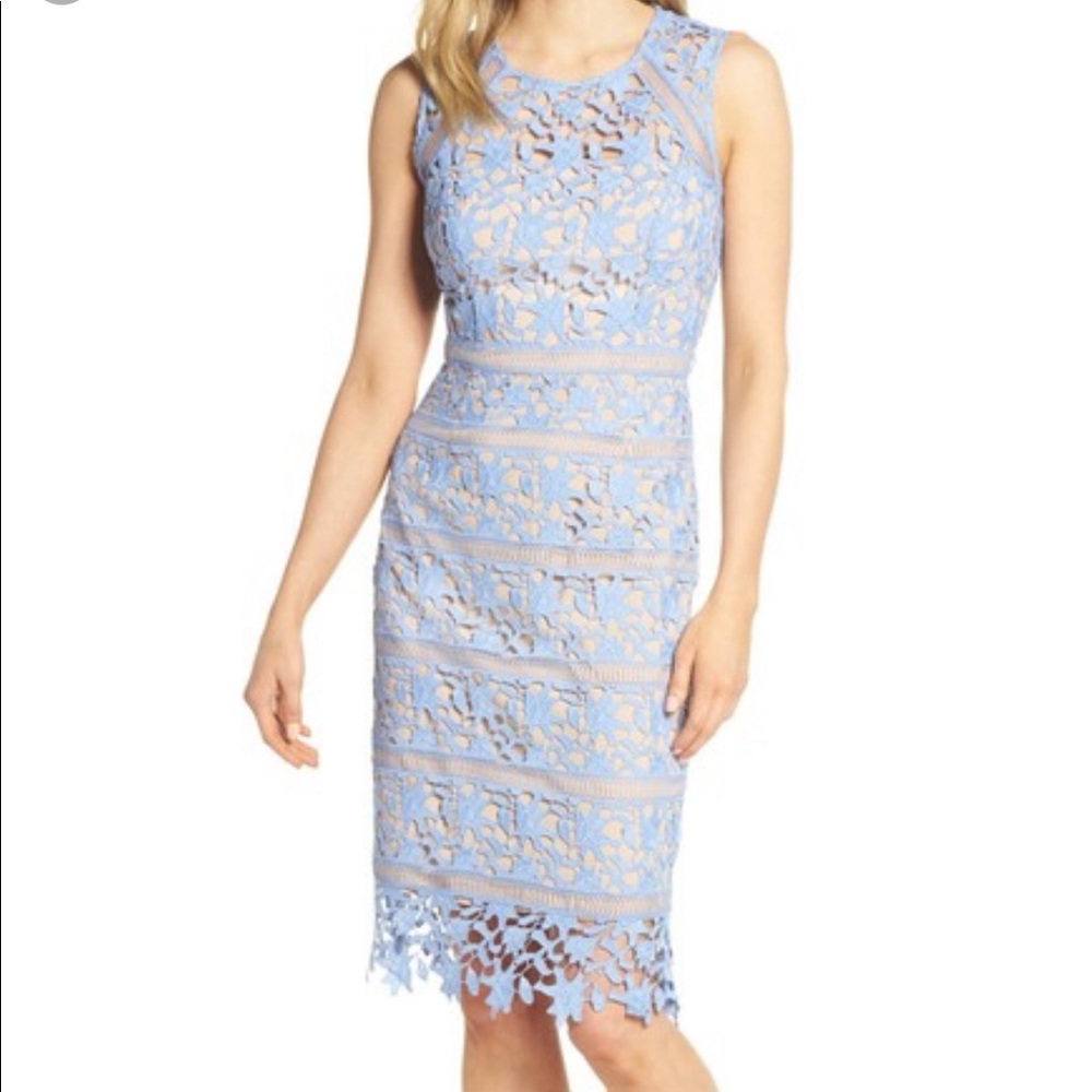 Eliza J Lace MIDI Sheath Dress